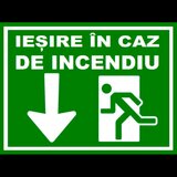 Placuta de salvare pentru iesire in caz de incendiu